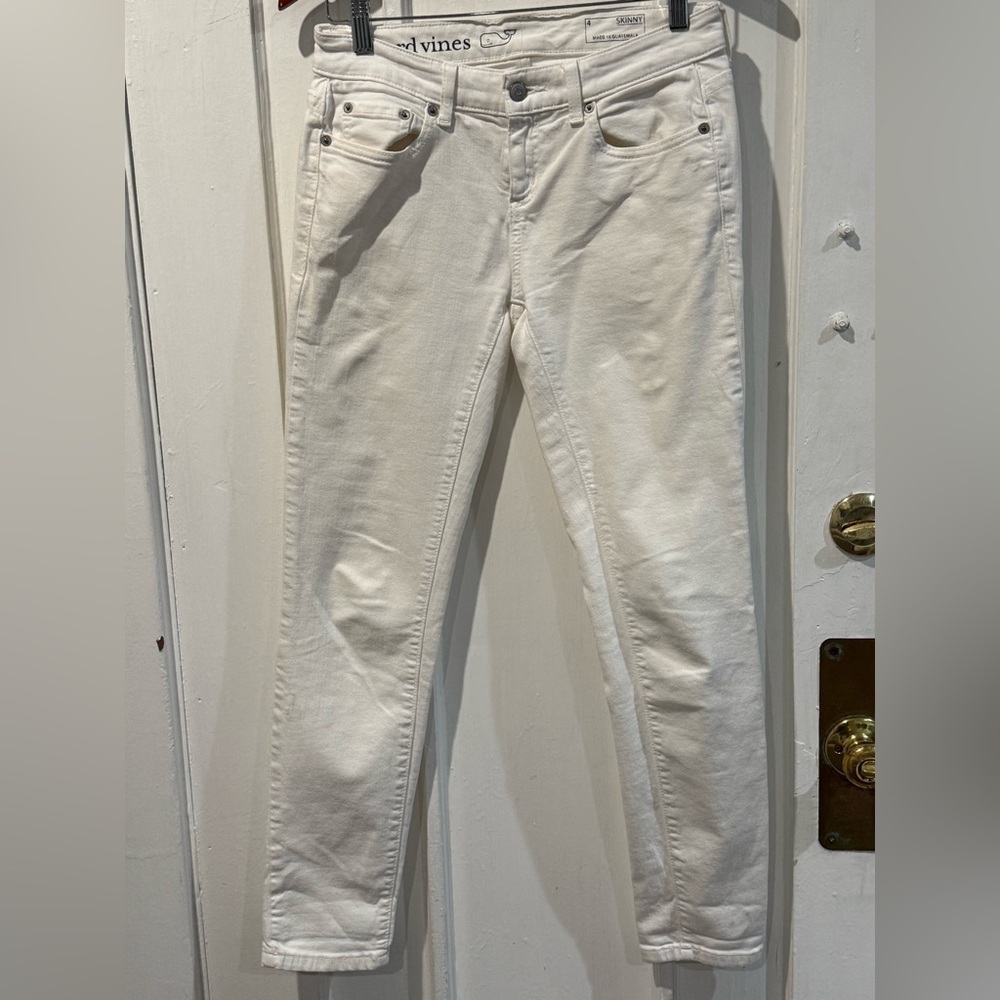 Vineyard Vines Women's Skinny Jeans in Cream